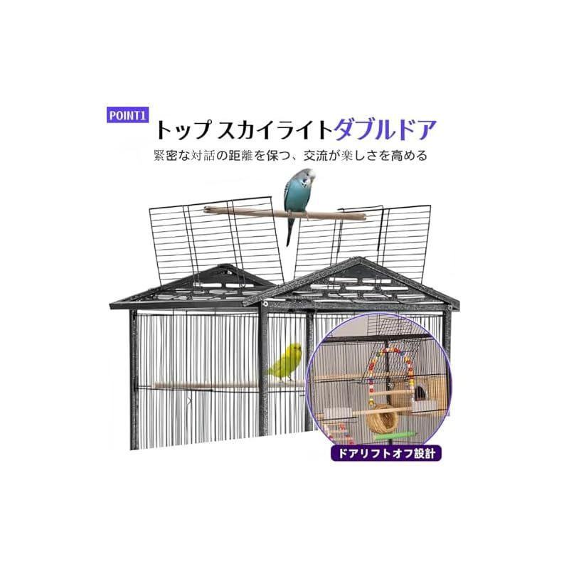 大型 ② バードケージ インコ オウム 鳥かご キャスター 白 えとぴりか 2025年最新】えとぴりか ケージの人気アイテム - メルカリ