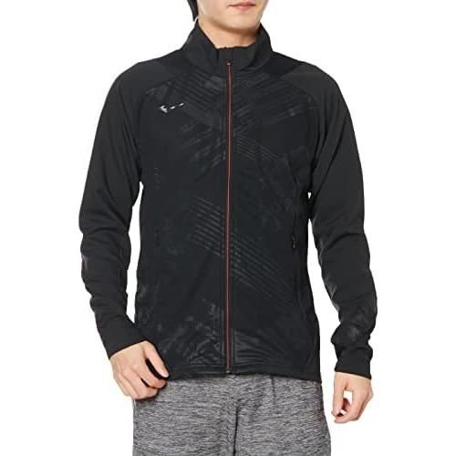 [ミズノ] ストレッチ ウォームアップ ジャケット シナジーデザイン 選手連動柄 上着 ジャージ スポーツ 32MC2001 ブラック Lサイズ ミズノ(MIZUNO) ストレッチ ウォームアップジャケット シナジー