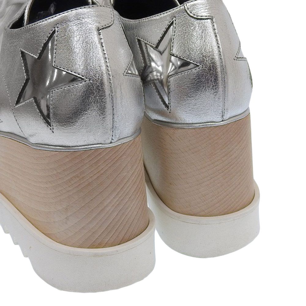 ステラマッカートニー Stella McCartney Elyse エリス スター シャークソール シューズ レディース 厚底 ローファー 38 1|2 25-25.5cm