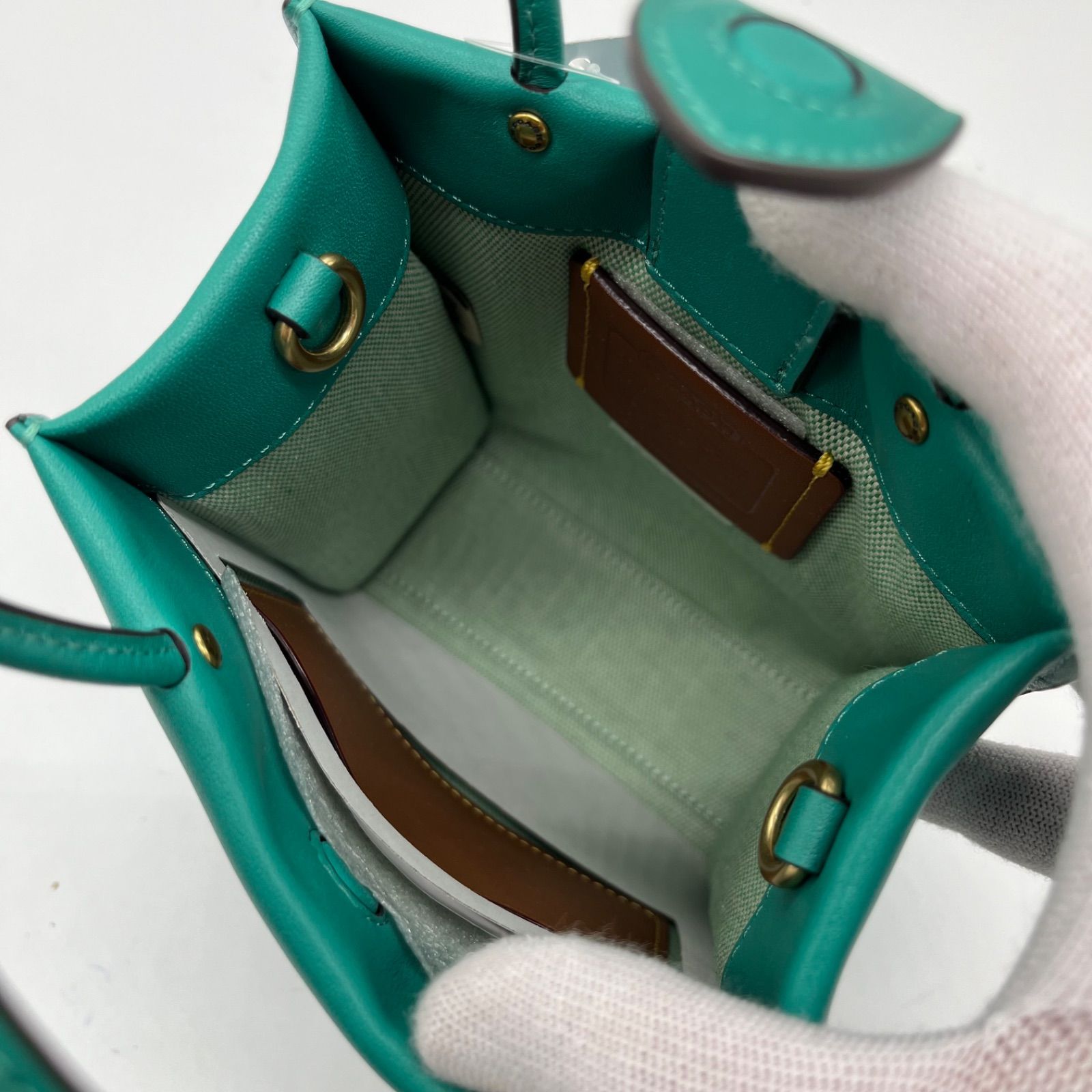 新品未使用保管品<!-利用不可文字-!>COACH コーチ ミニカシン 2way 
