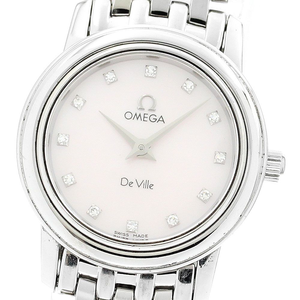 オメガ OMEGA 4570.76 デビル プレステージ 12Pダイヤ クォーツ レディース_905224