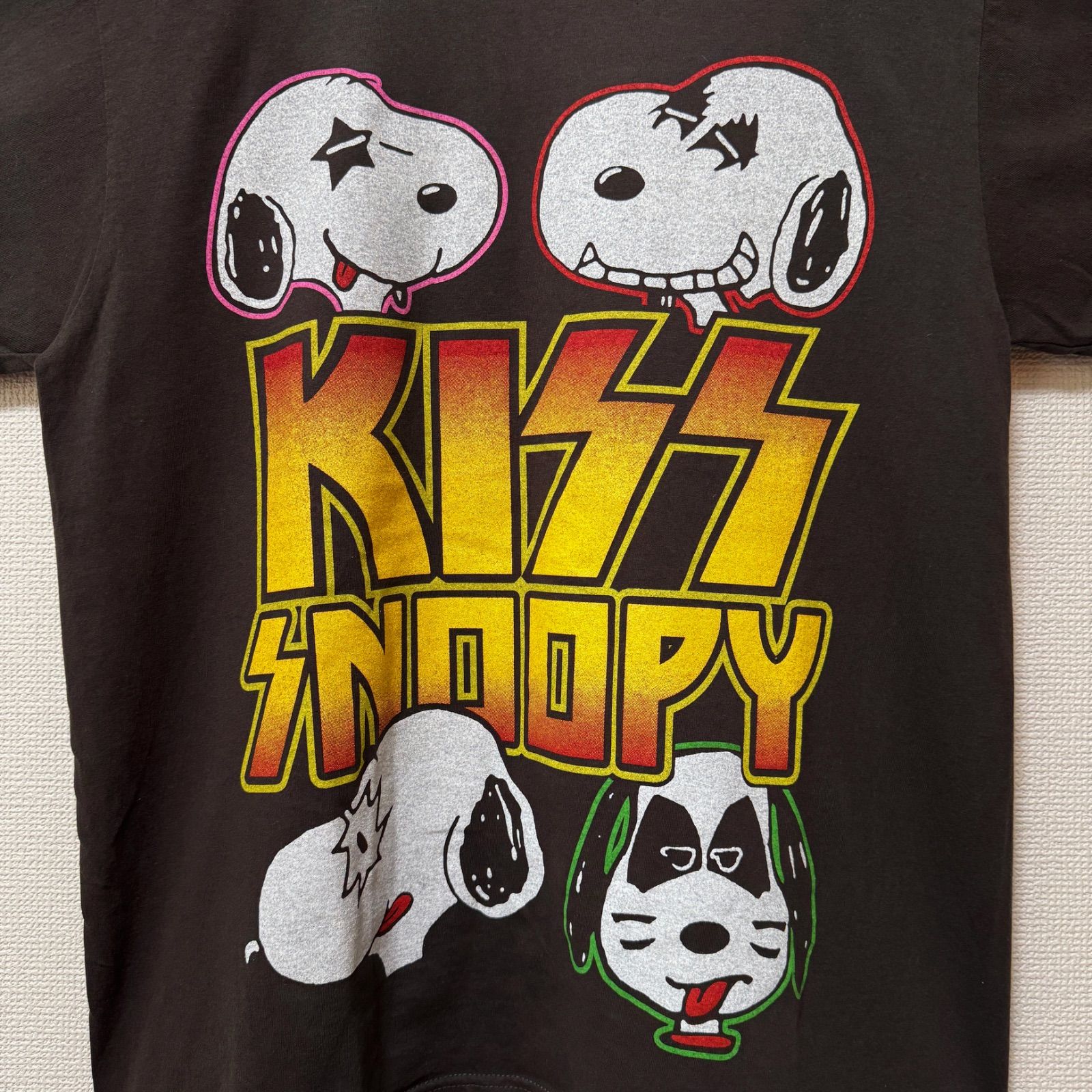 KISS キッス SNOOPY ハードロック tシャツ L 新品未使用品 KISS SNOOPY Tシャツ size XL キス スヌーピー