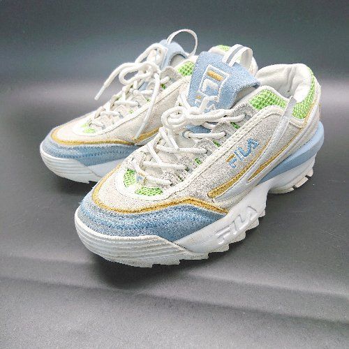 ◇ FILA フィラ 厚底 レースアップ カラフル ブランドロゴ