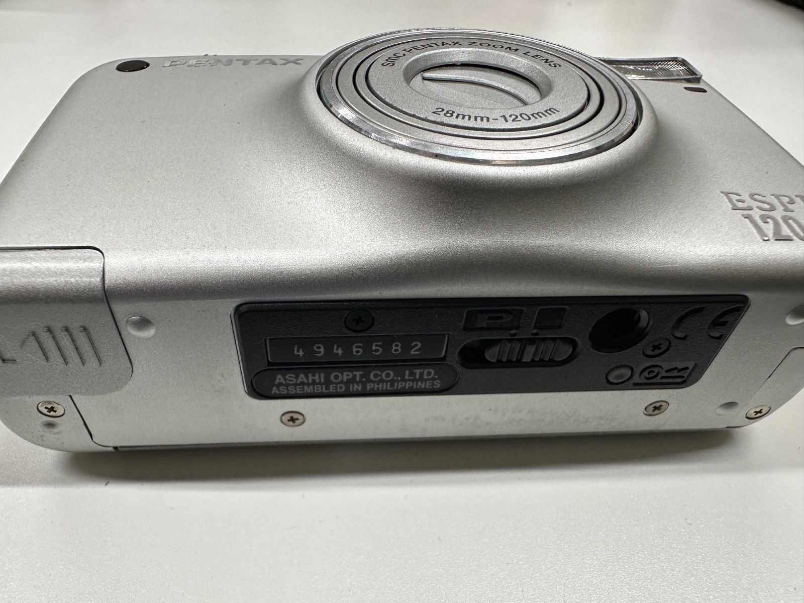  PENTAX ESPIO 120 SW フィルムカメラ シルバー 動作未 コンパクトカメラ(フィルム) フィルムカメラ