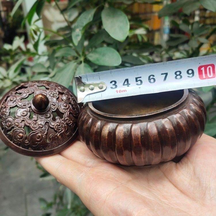 銅器 香炉 南瓜香炉 香炉 茶道香炉 装飾品 工芸品 置物 - メルカリ