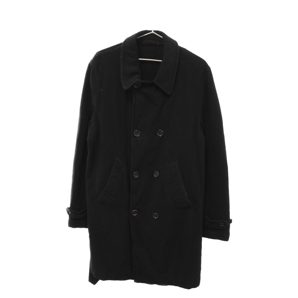 COMME des GARCONS HOMME PLUS (コムデギャルソンオムプリュス) 00S 縮絨 ウール Pコート ブラック PC-04006M