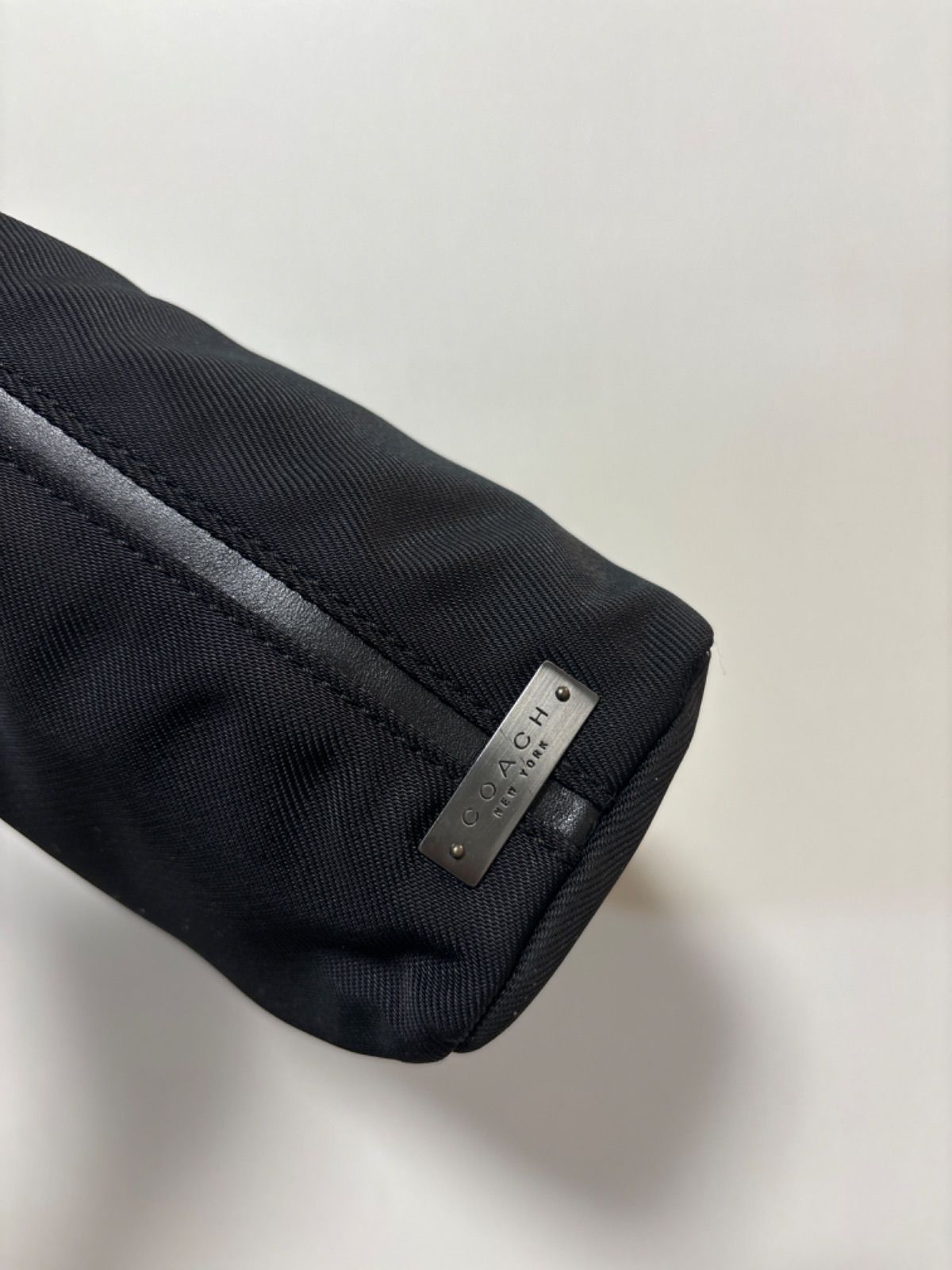 COACH コーチ ミニトートバッグ ハンドバッグ ナイロン レザー