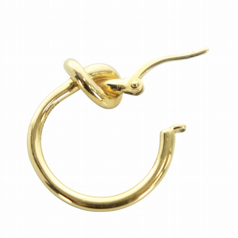 楽天市場】CELINE セリーヌ ノット スモール フープ ピアス 金色