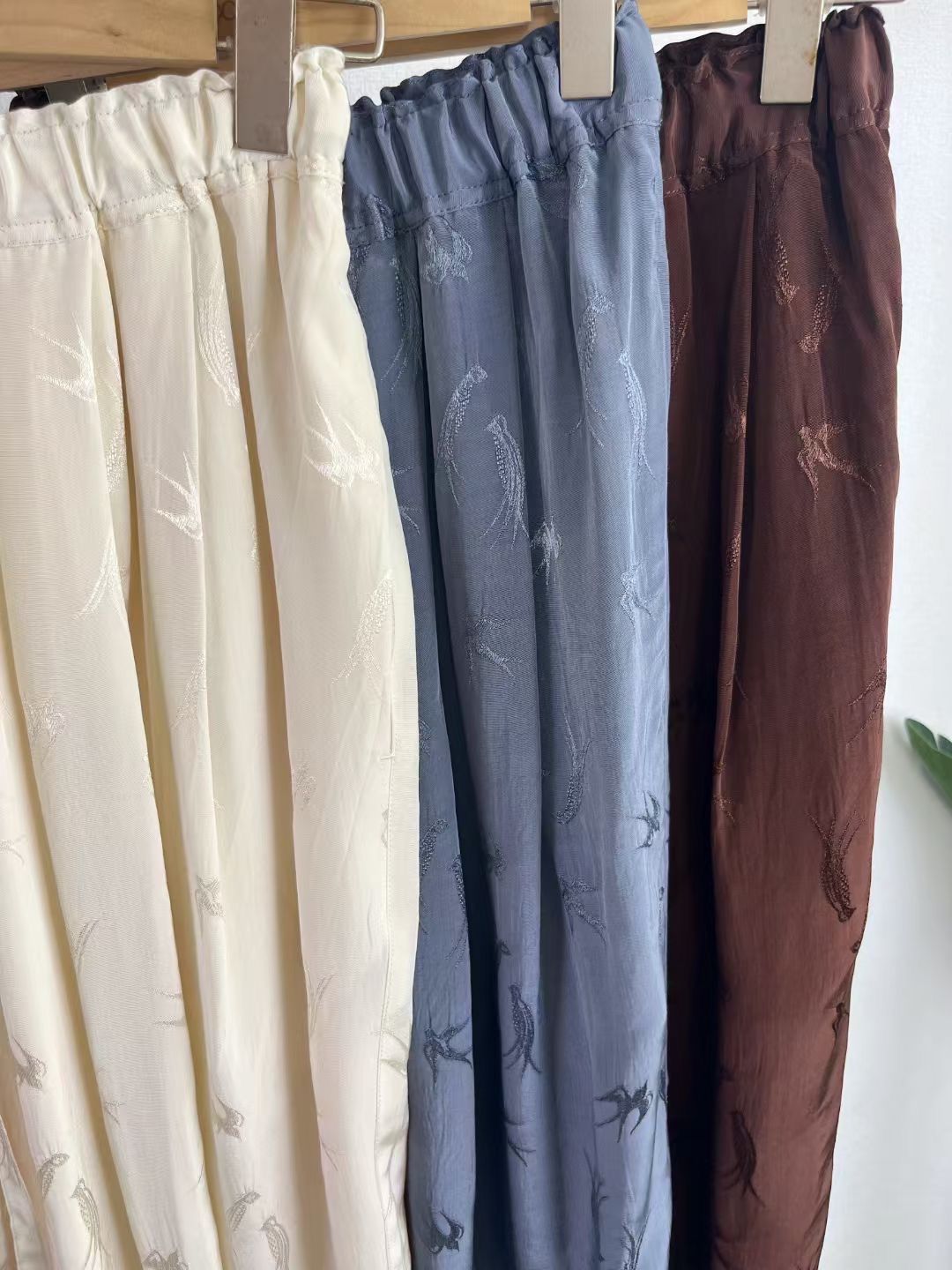 TODAYFUL Swallow Satin Pants