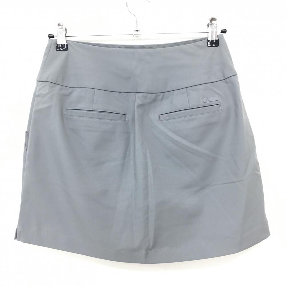 超美品】アディダス スカート グレー 無地 内側インナーパンツ