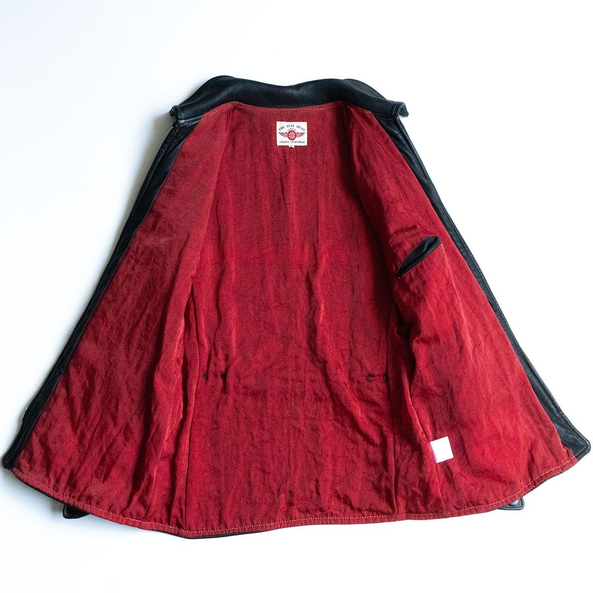 最高級】THE FLAT HEAD【ディアスキン カーコート】40 レザー  