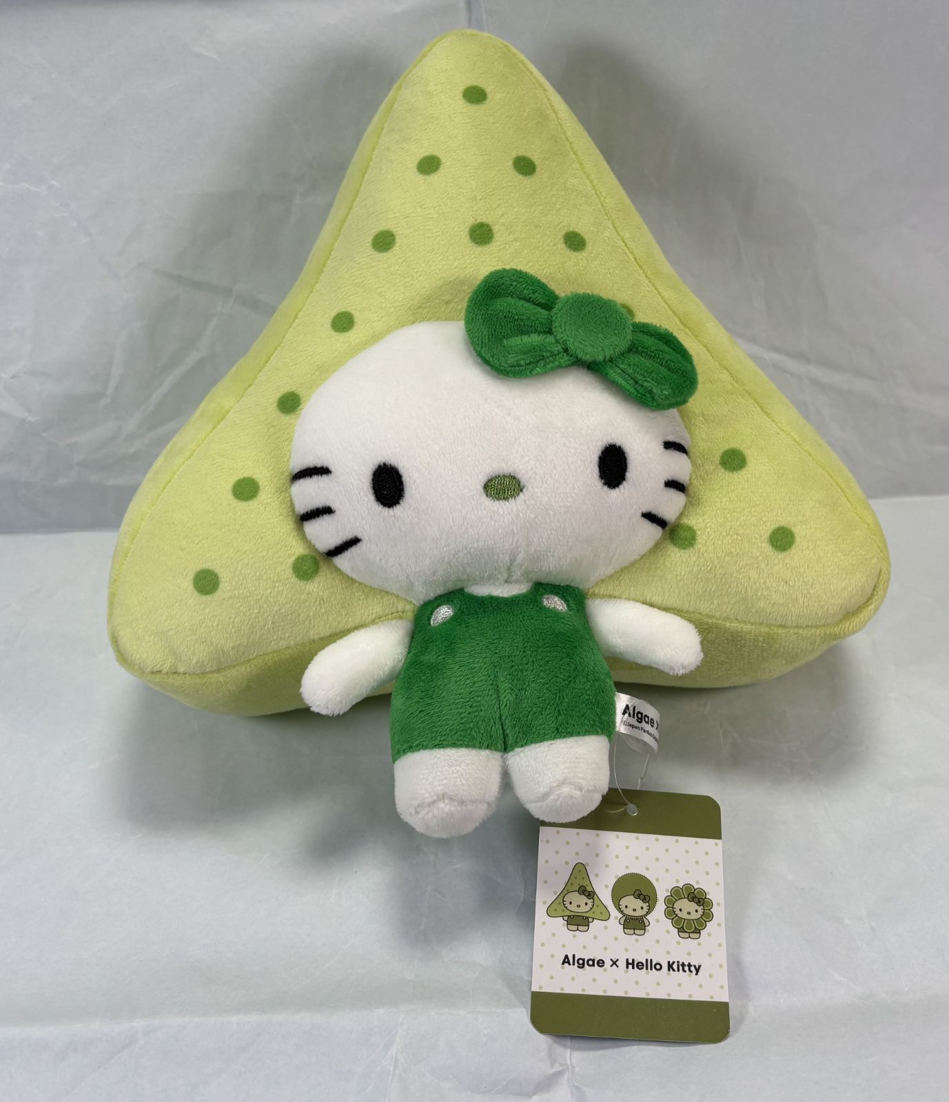 ハローキティ Algae 藻類 ミスミケイソウ ぬいぐるみ 万博 日本館 限定 新品タグ付き ミスミケイソウ ぬいぐるみ ALGAE キティ 藻 藻類