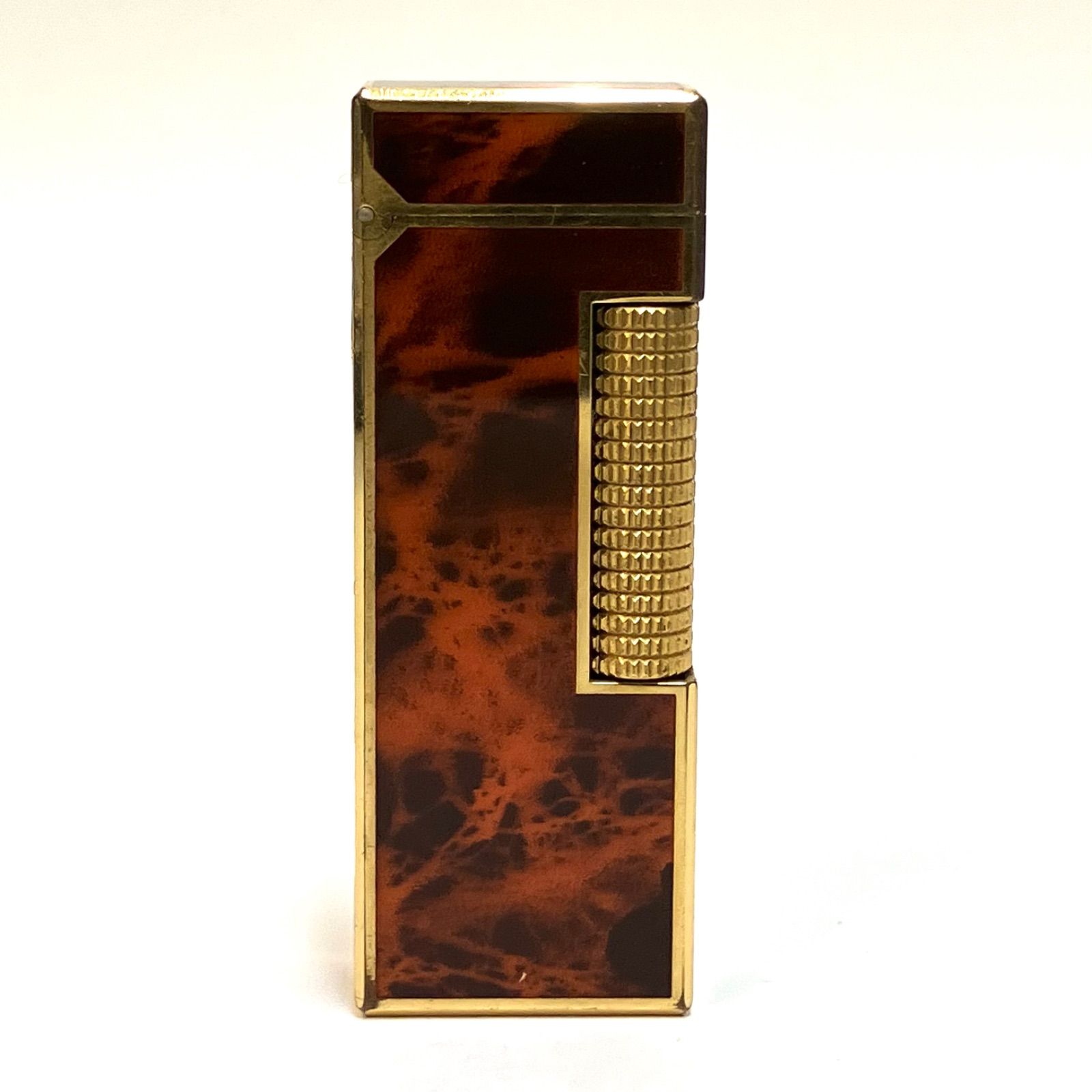 dunhill＊ダンヒル 専用ケース付き ガスライター マーブル柄 べっ甲調 