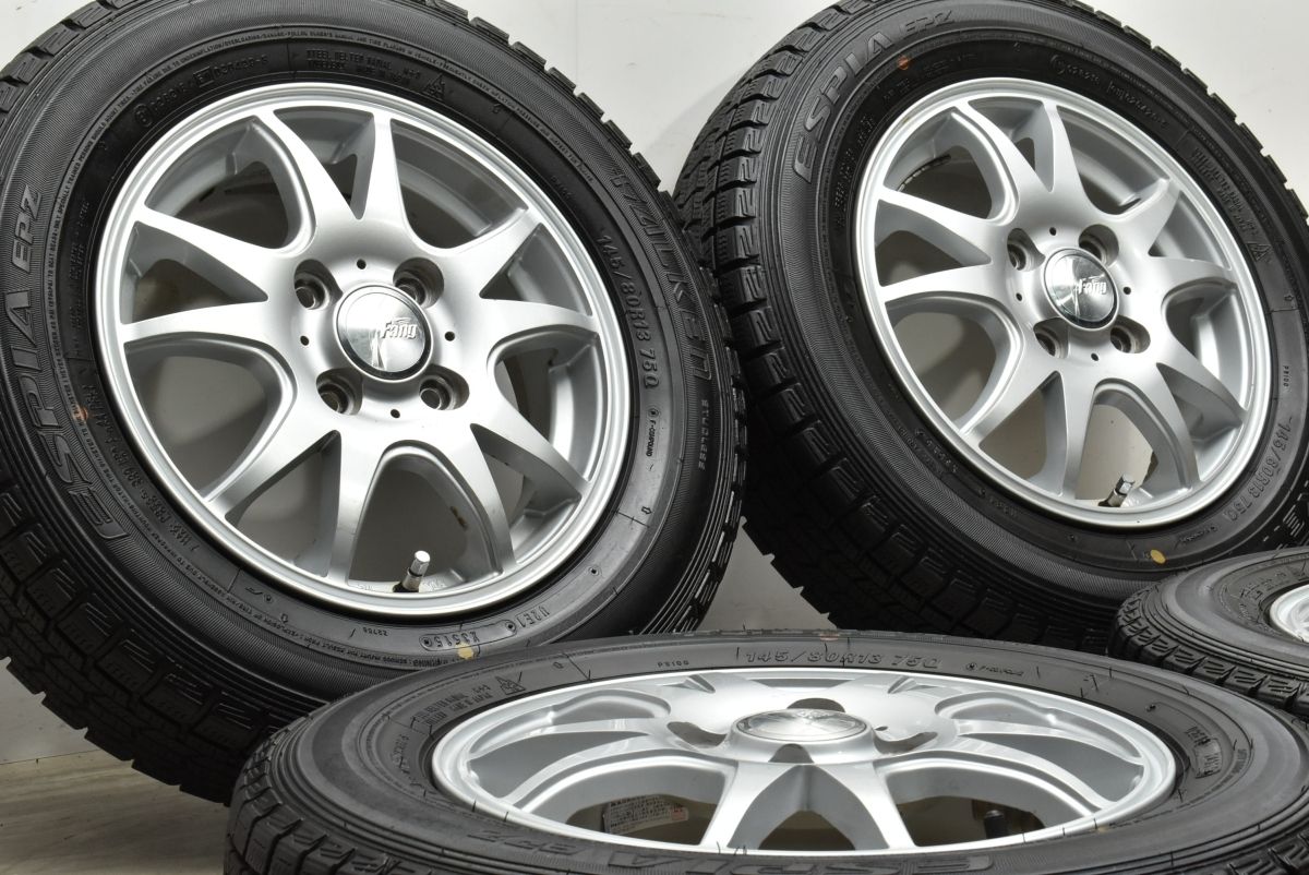 【軽自動車サイズ】Fang 13in 4.00B+45 PCD100 ファルケン エスピアEPZ 145/80R13 N-BOX モコ アルト ワゴンR スペーシア タント 送料無料