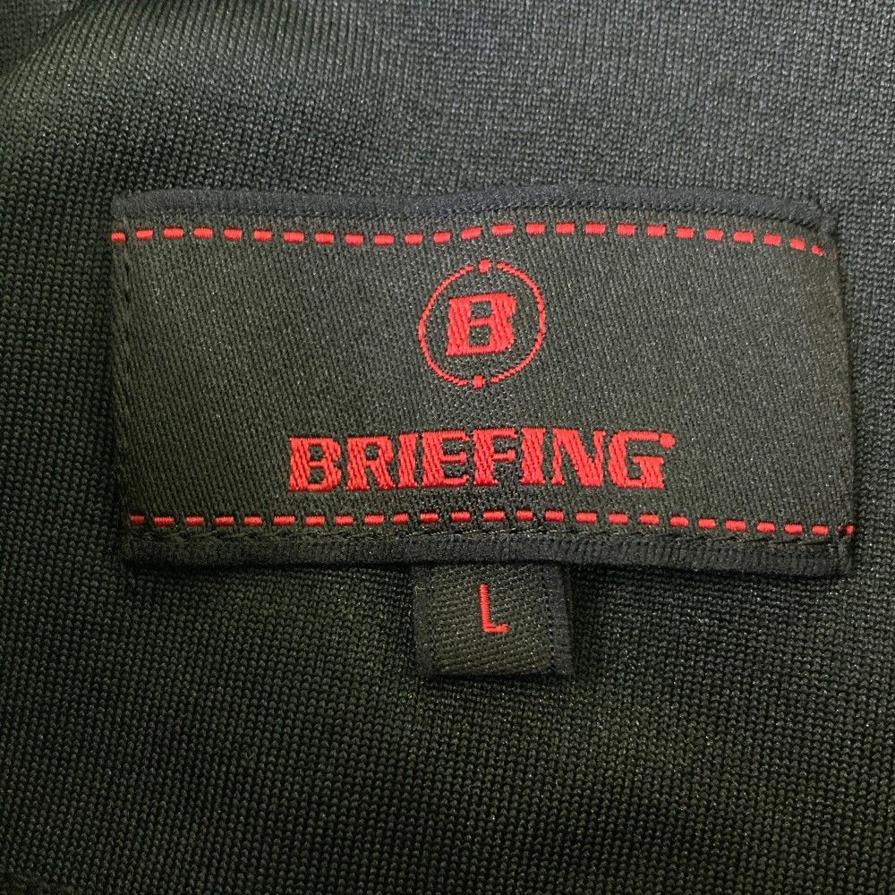 サイズ：L BRIEFING GOLF ブリーフィング 2025年モデル 半袖ポロシャツ ボーダー柄 ブラック系 [240101472555] ゴルフウェア メンズ ストスト サイズ：L BRIEFING GOLF ブリーフィング 2025年モデル 半袖