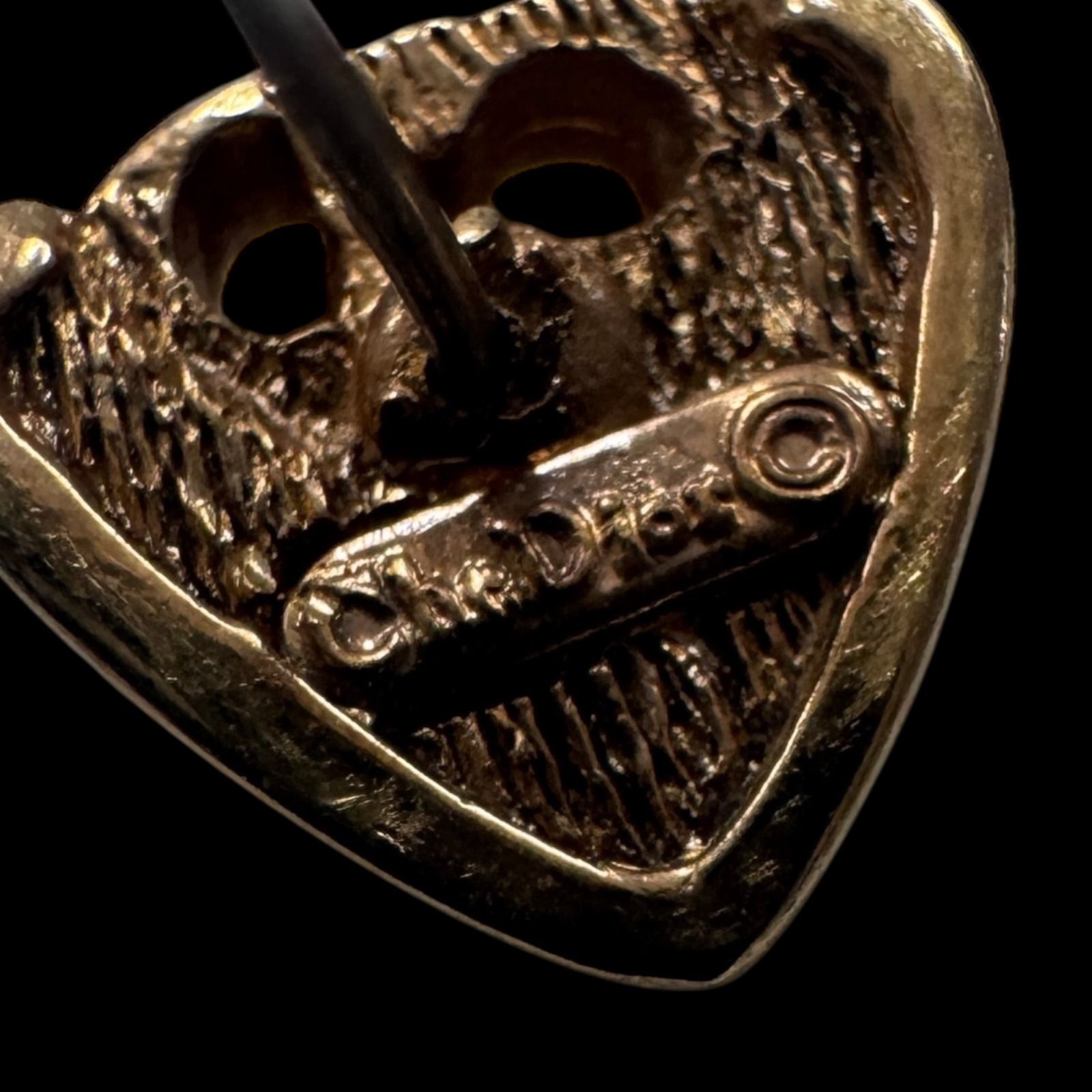 美品☆ディオール CDロコ ロングピアス スイングピアス ライン