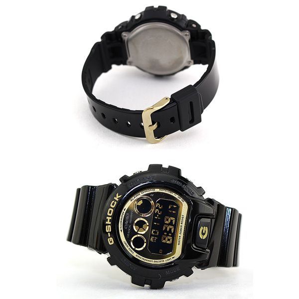 CASIO Gショック DW-6900CB-1 海外モデル メンズ 腕時計 クレイジーカラーズ ジーショック ウレタン デジタル 黒 ブラック 時計  カシオ メンズ G-SHOCK スラッシャー 三つ目 g-shock ブラック ゴールド