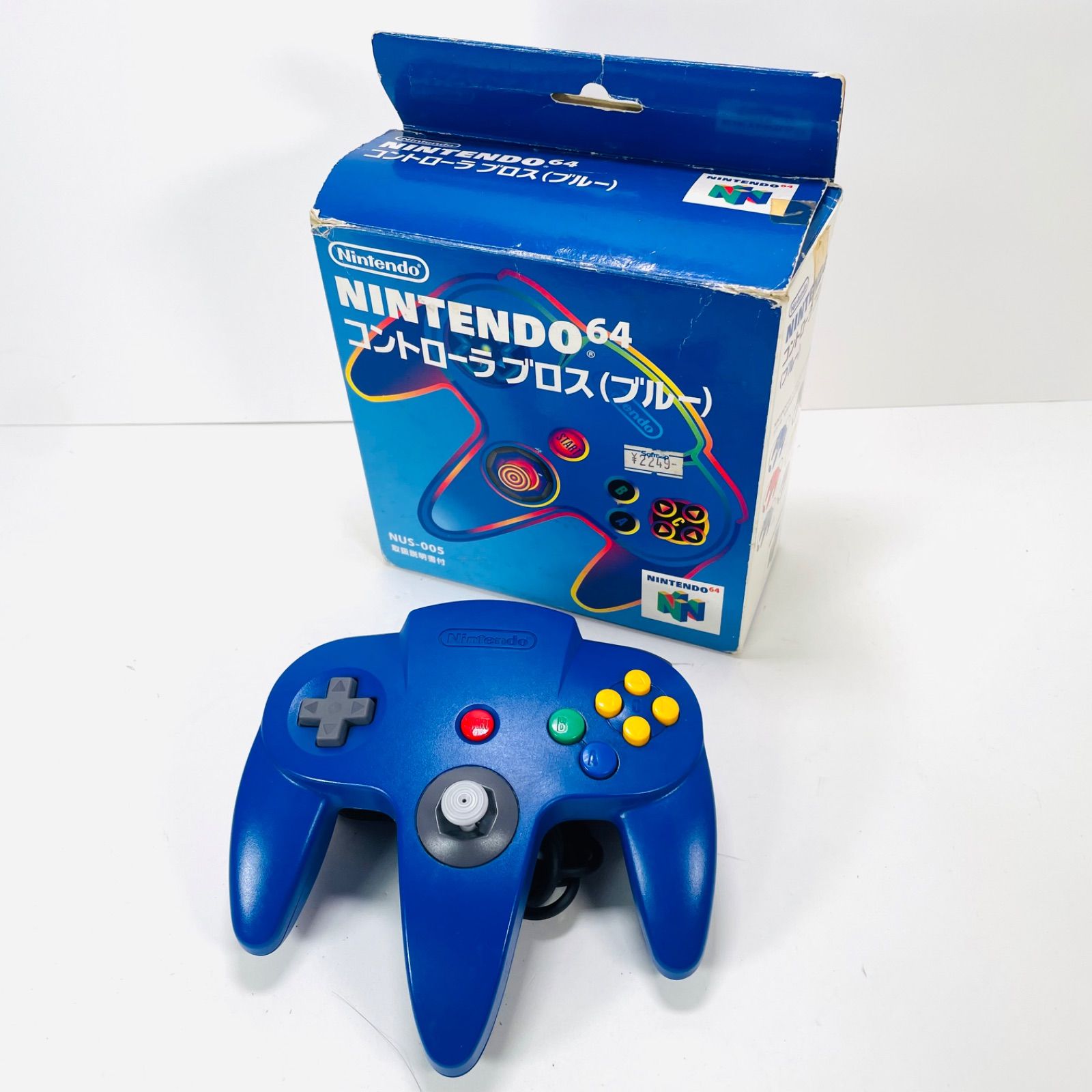 箱 付き】NINTENDO64 N64 ニンテンドー64 コントローラー ブルー
