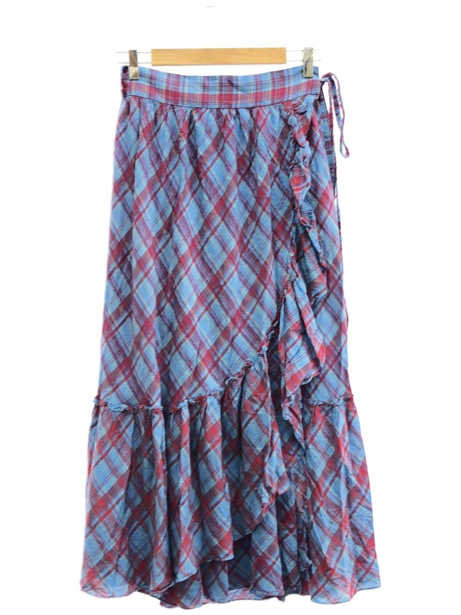 RACHEL COMEY レイチェルコーミー マドラスチェック巻きスカート レディース レッド
