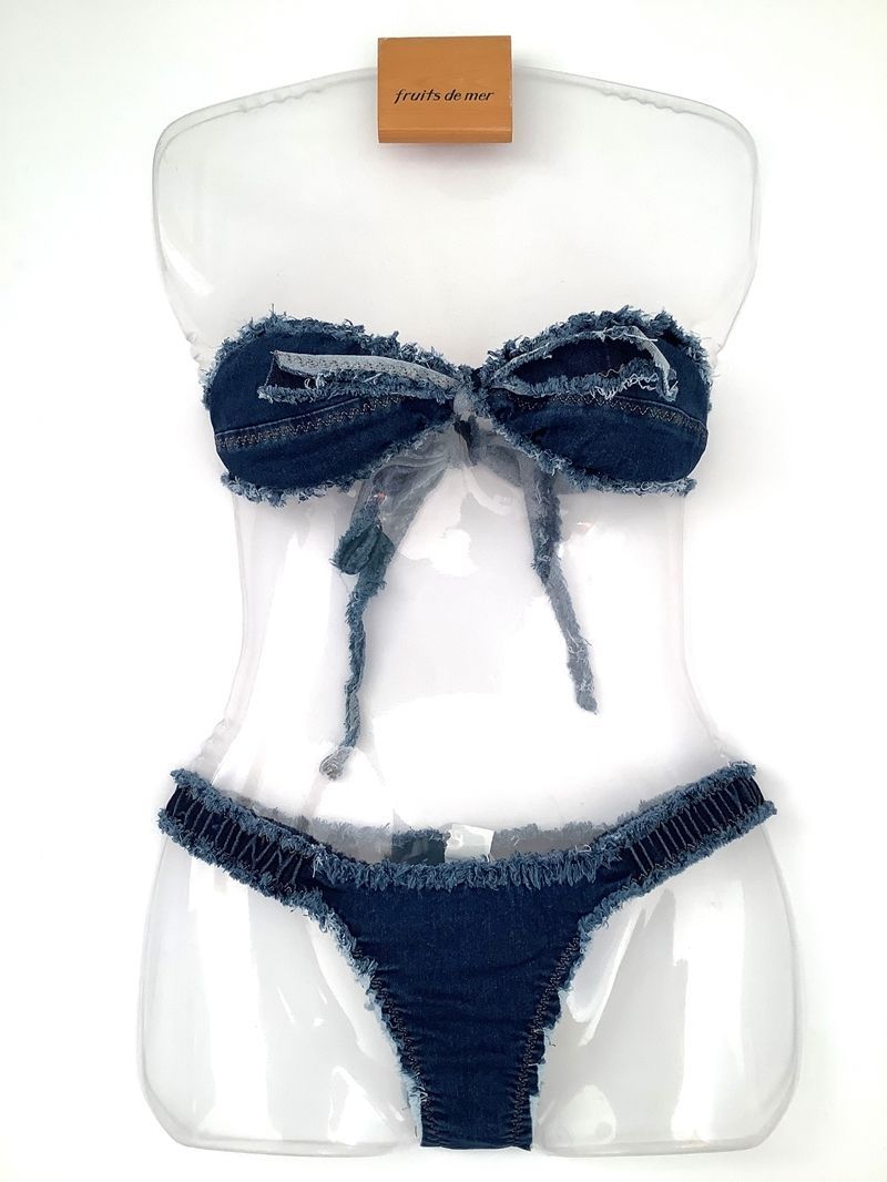 ジーンズボンボンバンドゥ レディース 水着 ブラジリアン ビキニ