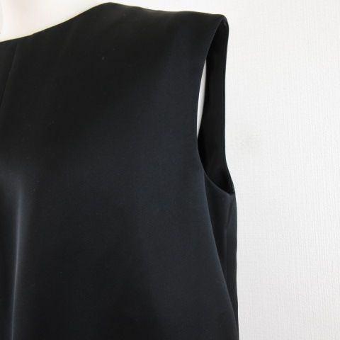 Apaiser lame ノースリーブワンピース ドレス ロング 黒 40 Apaiser lame ノースリーブワンピース ドレス ロング 黒 40