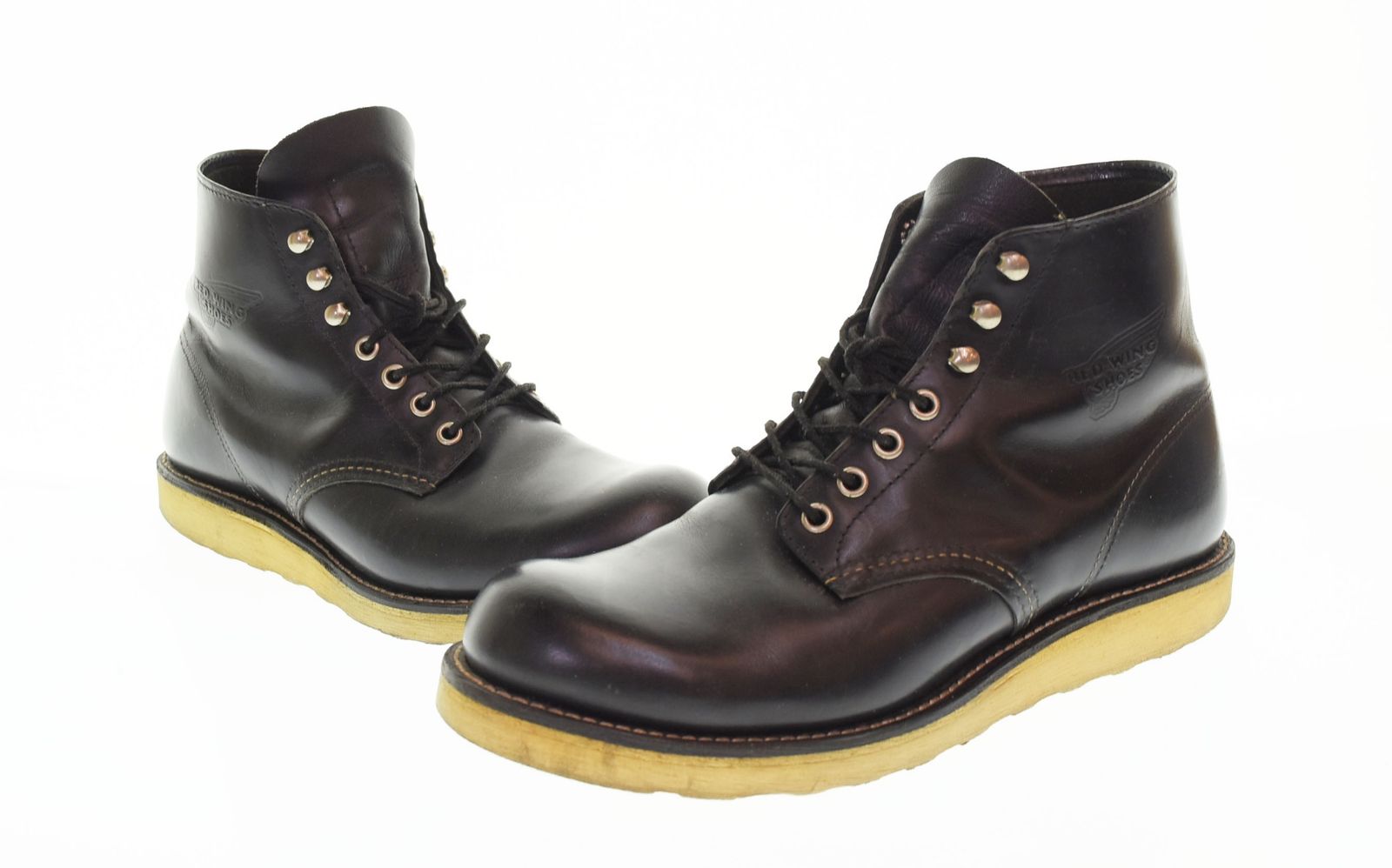 レッドウィング RED WING USA製 8165 プレーントゥ ワークブーツ 黒