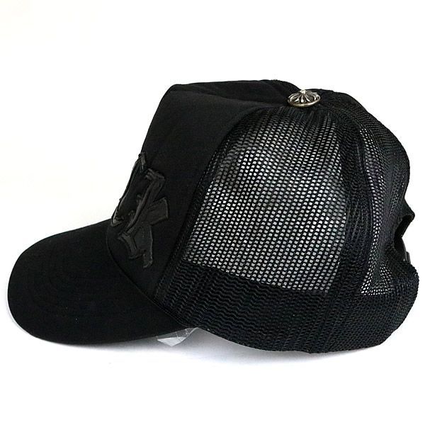 銀座店 クロムハーツ 【FUCK】レザー パッチ トラッカーキャップ 帽子