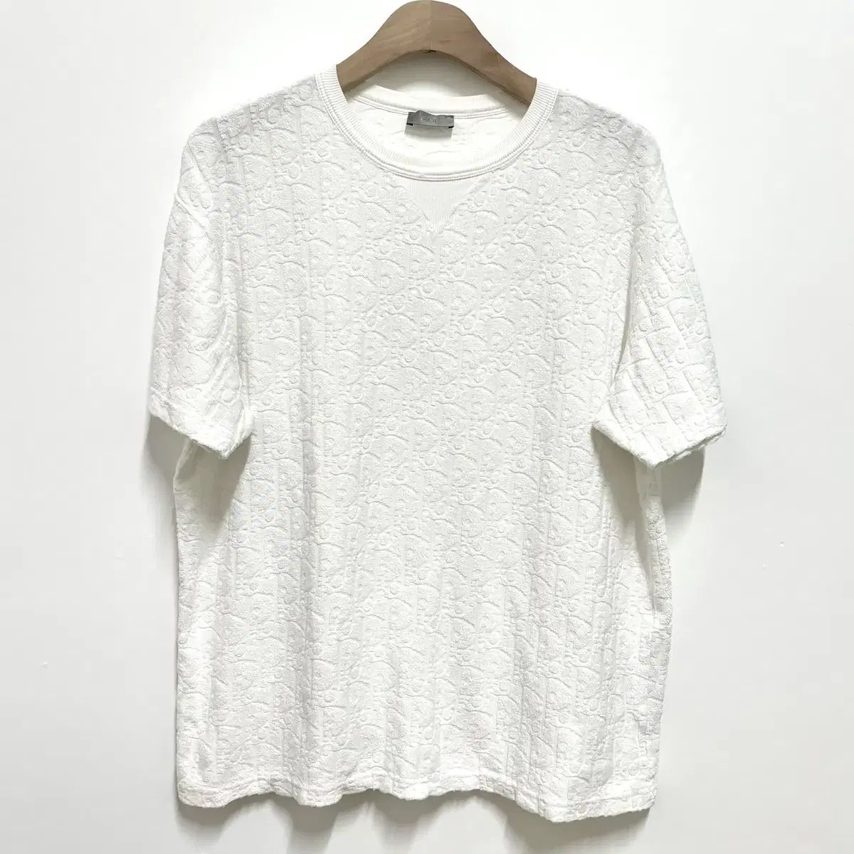 【★国内発送★】DIOR テリーコットン Tシャツ DIOR(ディオール) オブリーク フレンチテリー ジャカード