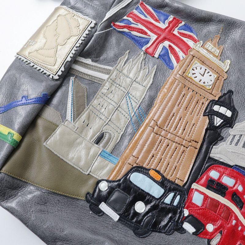 限定品 スザンナハンター Susannah Hunter ロンドン街並み 2WAY レザー  