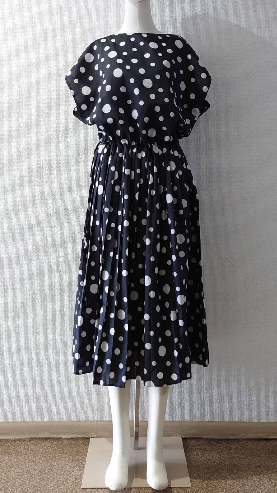 60’s Damenoberbekleidung Black Dots Dress サイズm82