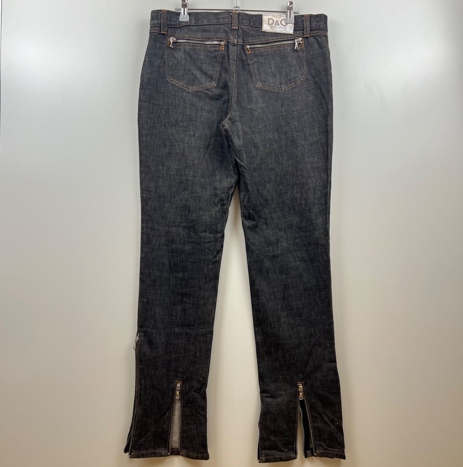 DOLCE&GABBANA D&G 00s superior many zip slit denim pants 30