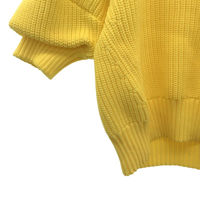 美品 23ss☆sacai サカイ ショートスリーブ プルオーバーニット 黄色 美品 23ss☆sacai サカイ ショートスリーブ プルオーバーニット 黄色