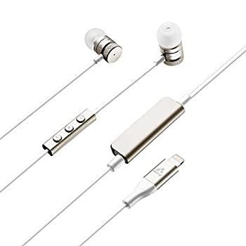 air-J MFi認証 ハイレゾ Lightning ステレオイヤホンマイク 黒 中古エアージェイ MFi(アップル) 認証 ライトニング接続イヤホン