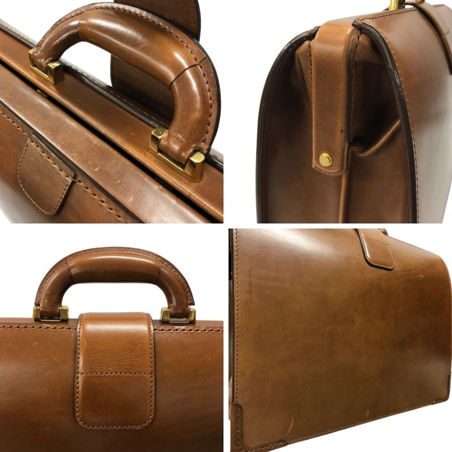 大峡製鞄 ダレスバッグ サンタクローチェ カーフ ブラウン【AFE8