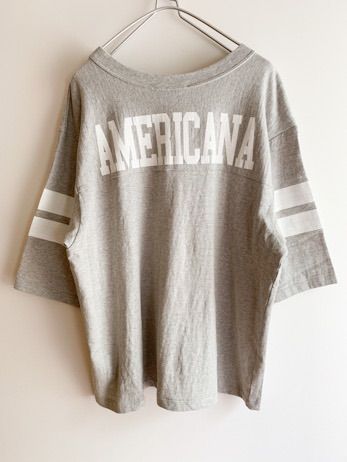 AMERICANA ボーイフレンド フットボール Tシャツ - 古着屋 weatherrain