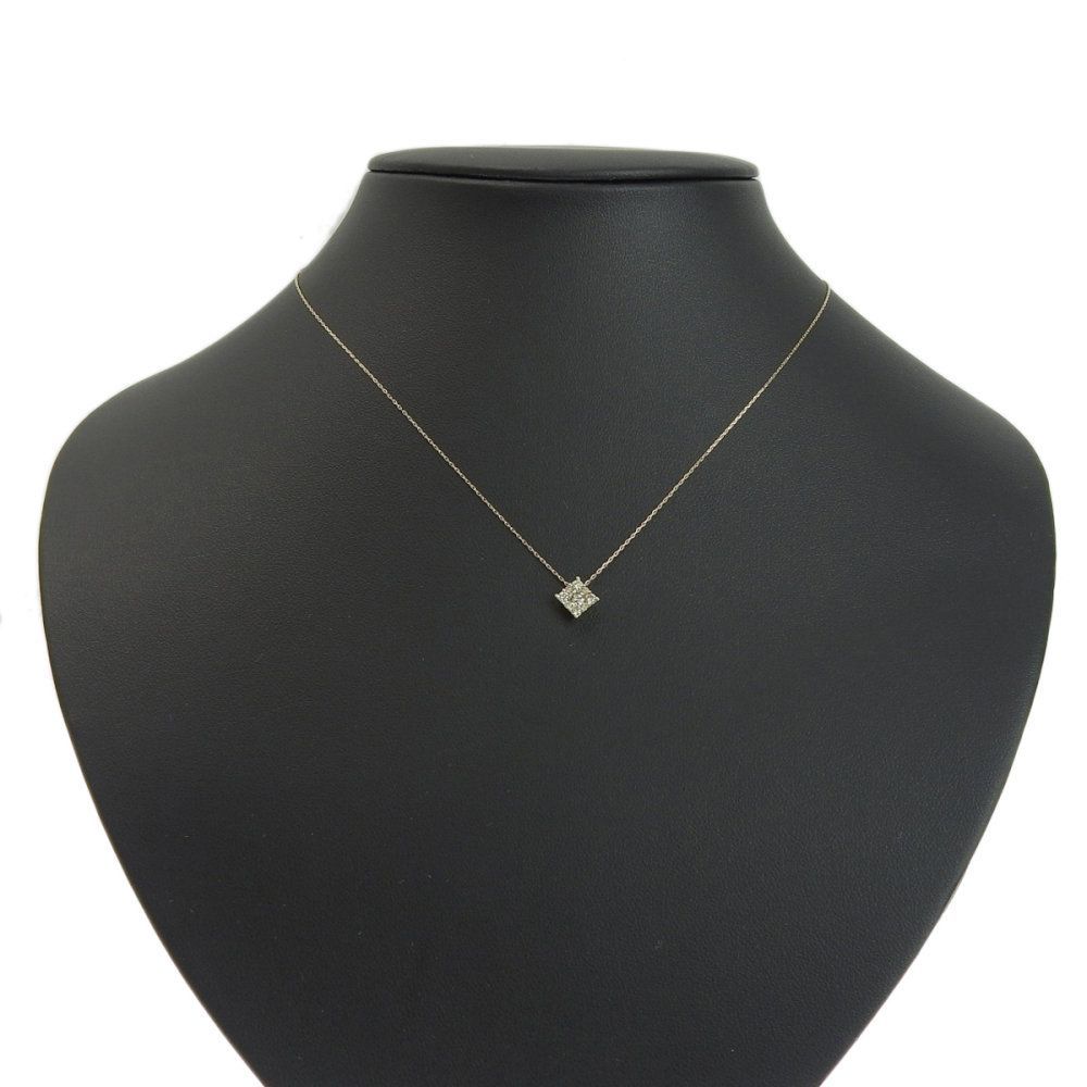 <br>K18 ダイヤネックレス 0.16ct 40cm/ネックレス/Aランク/01