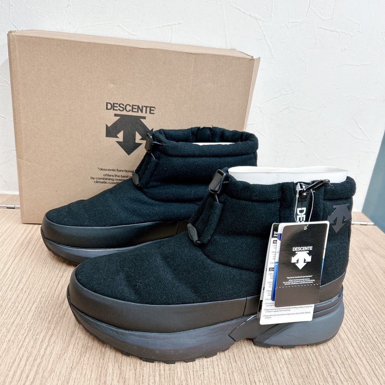 タグ付き【定価￥12000】27cm  DESCENTE デサント　ショートブーツ  DM1UJD20BB     　AID240502037