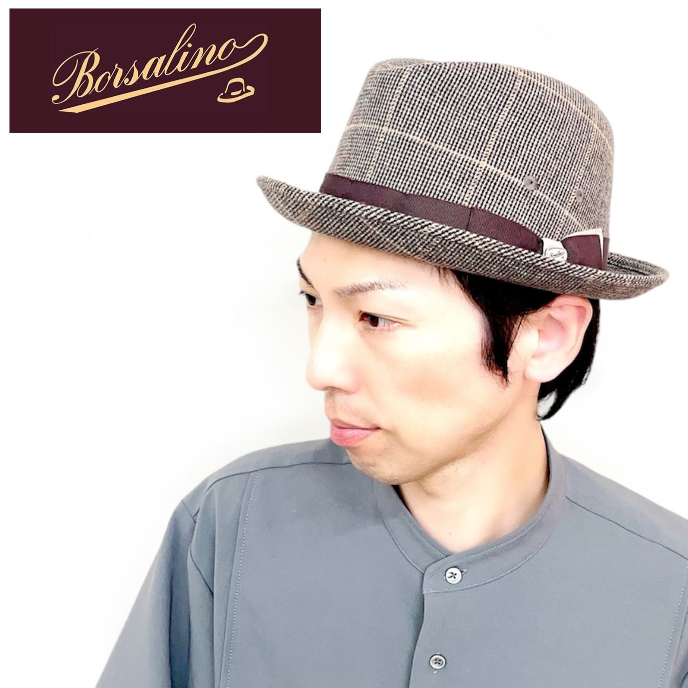 帽子 大きいサイズ クリスマス 中折れハット Borsalino ボルサリーノ