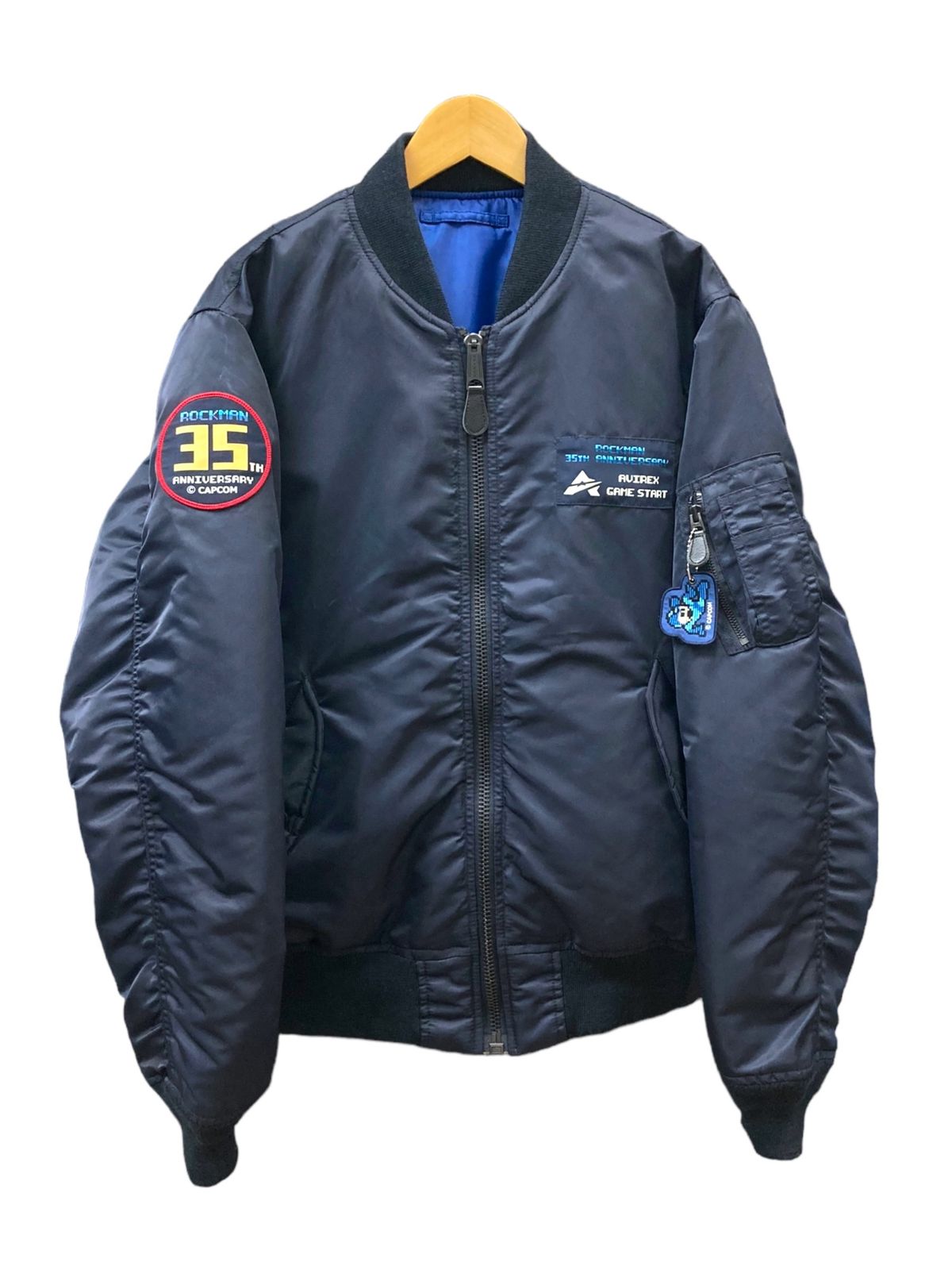 AVIREX (アヴィレックス) AVIREX×ロックマン 35th MA-1 リバーシブル 