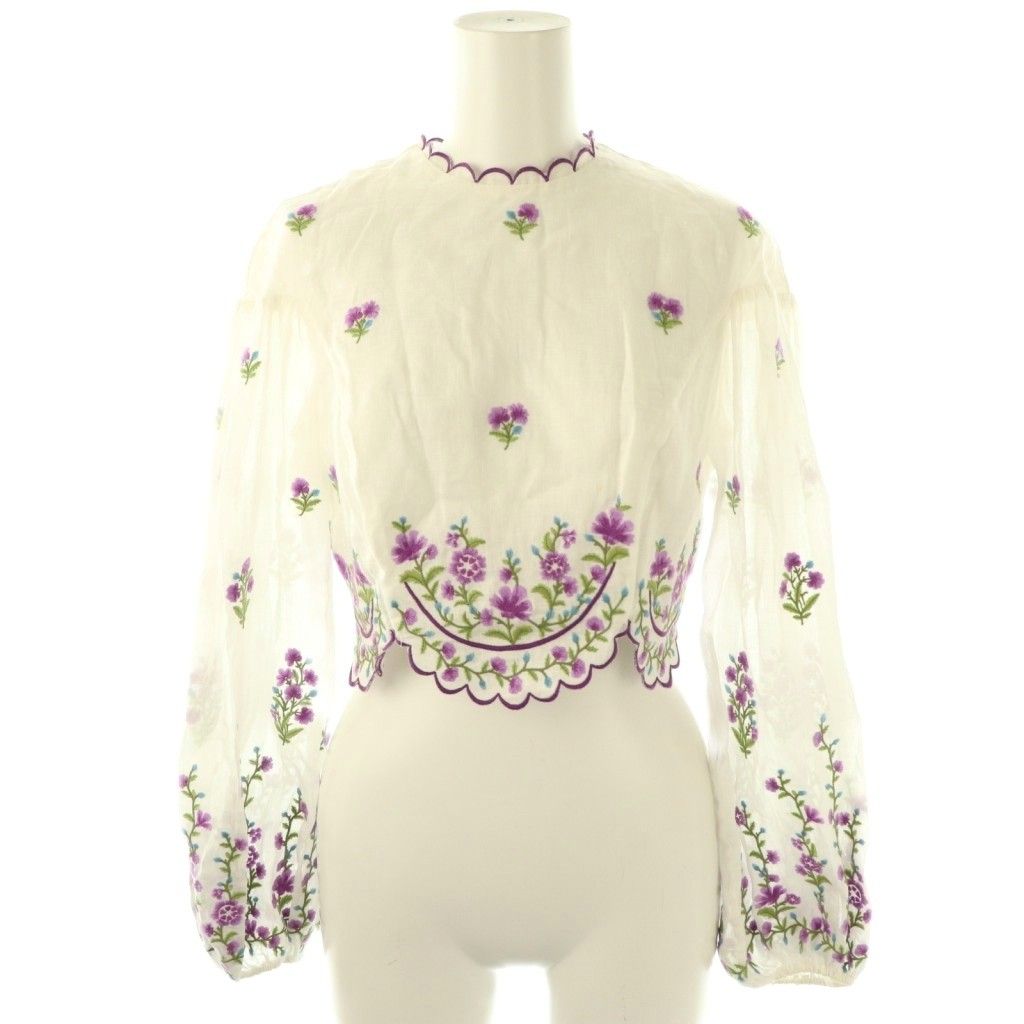◆Zimmermann ◆刺繍リネンクロップドパンツ ホームソーイング型紙シリーズ】No.062_ゆったりクロップド