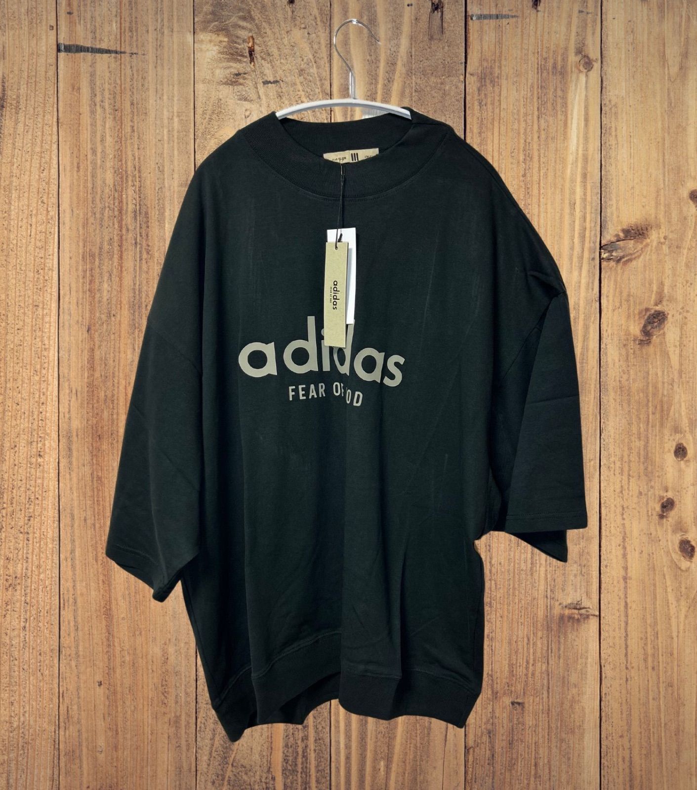 FEAR OF GOD x adidas FEAR OF GOD Athletics Heavy Jersey 3/4 Mock Tee "Black"