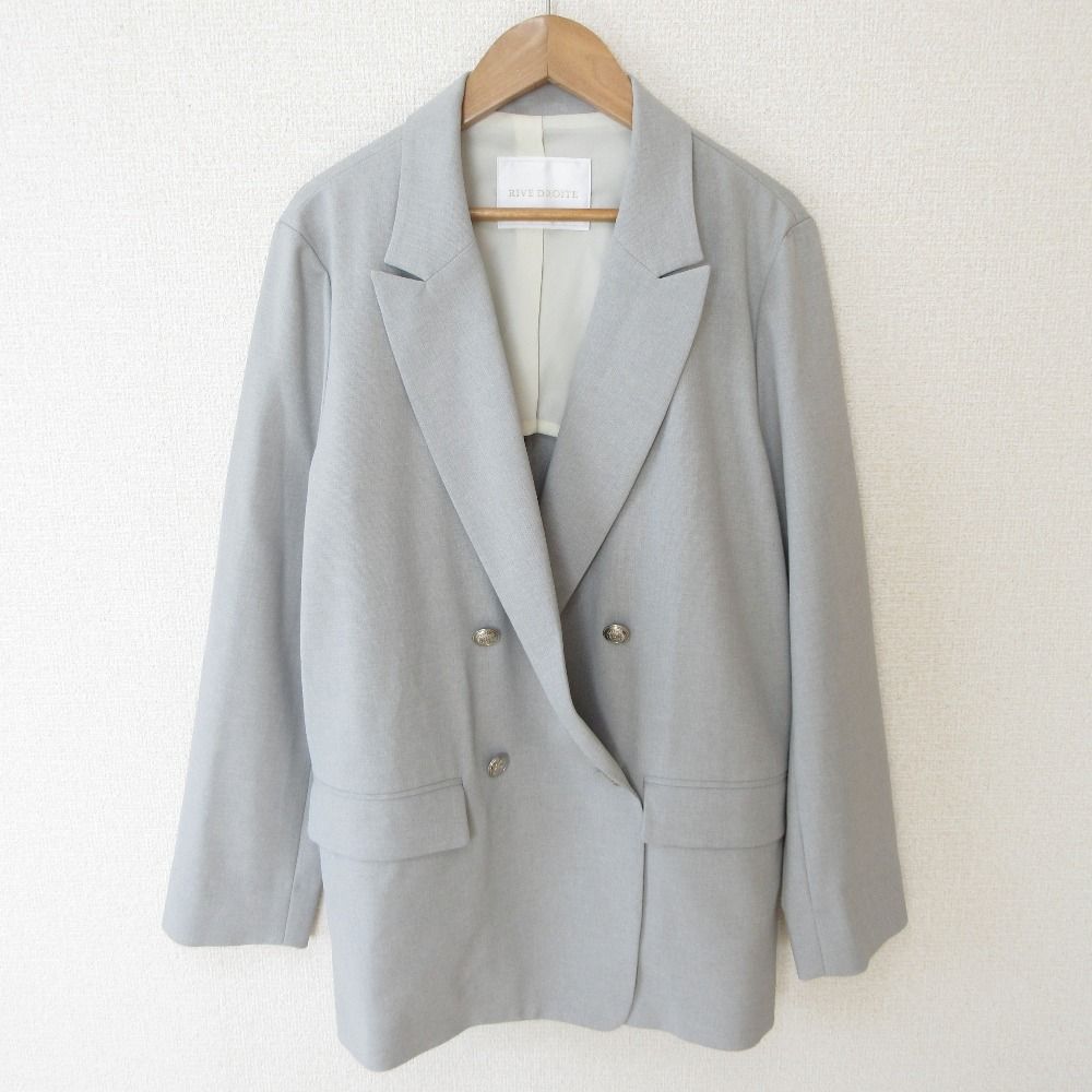 美品 24SS RIVE DROITE リヴドロワ リネンライクピークドラペル