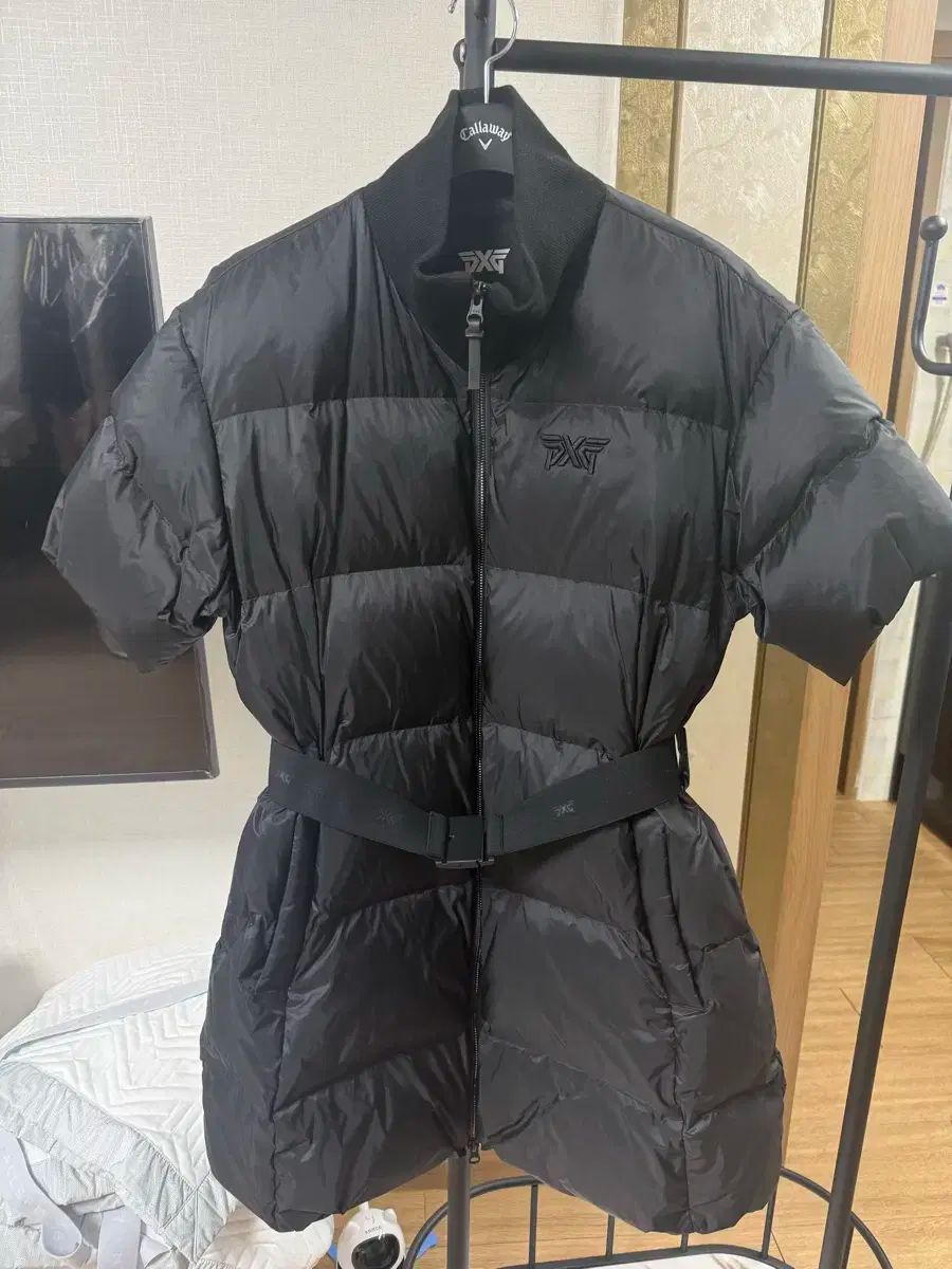PXG レディース ハーフスリーブ ロングダウンベスト L