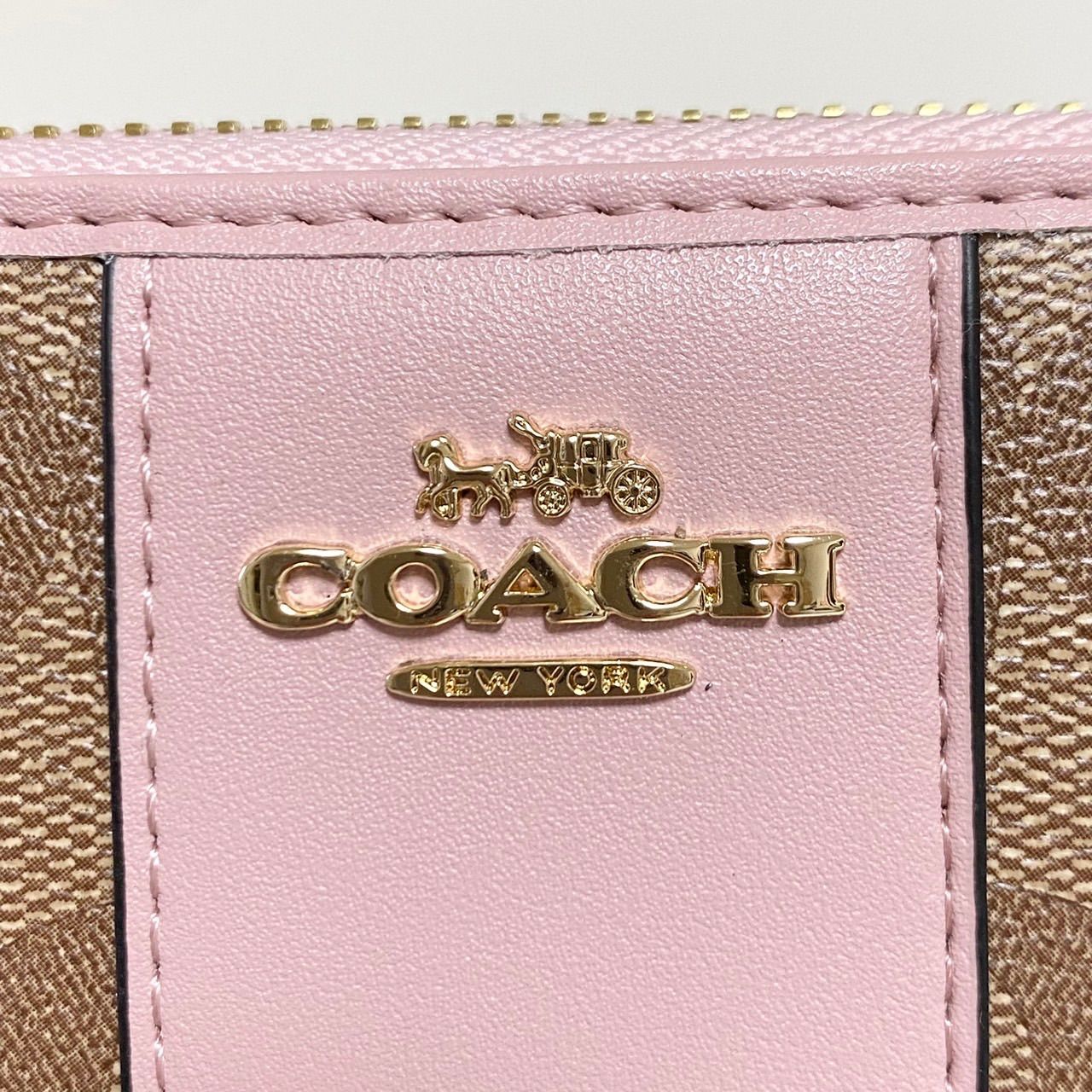 限定セール！COACH 長財布 シグネチャー アコーディオン ジップ F54630