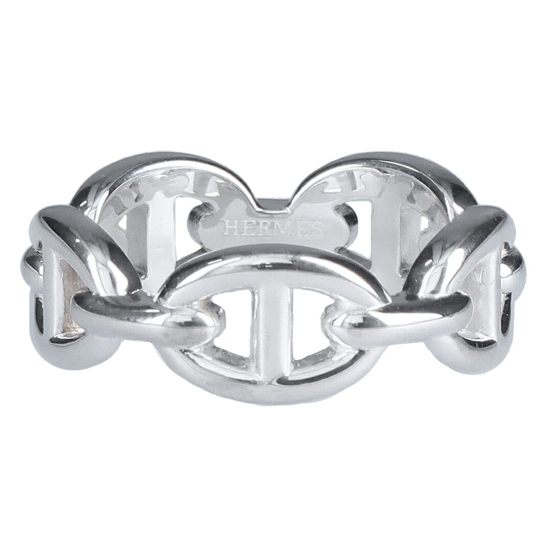 シルバー シェーヌダンクル アンシェネリング サイズ58 エルメス