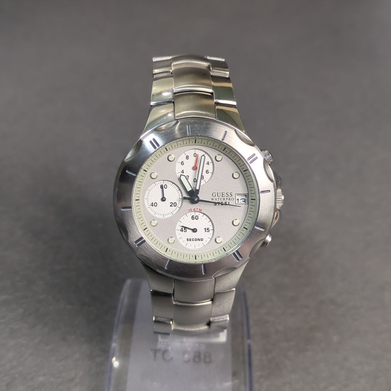 GUESS◇クロノグラフ/クォーツ腕時計/アナログ/-/BLU/IDG/W1058G1