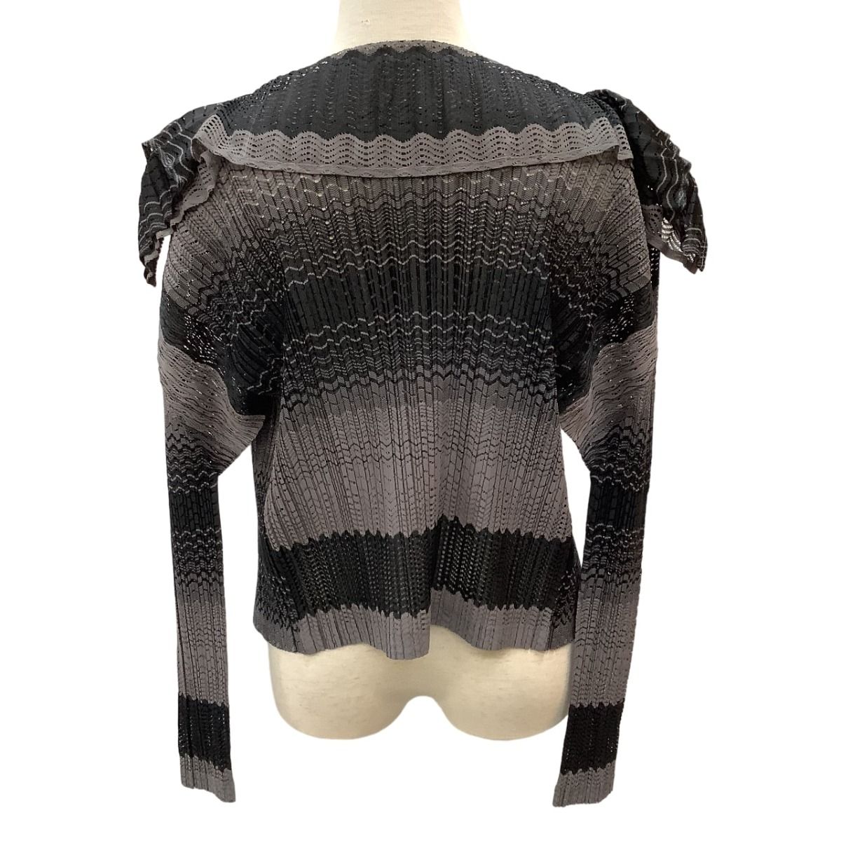 PLEATS PLEASE! グレー ロングカーディガン イッセイミヤケ PLEATS PLEASE ISSEY MIYAKE - 【ヴィンテージ】プリーツ