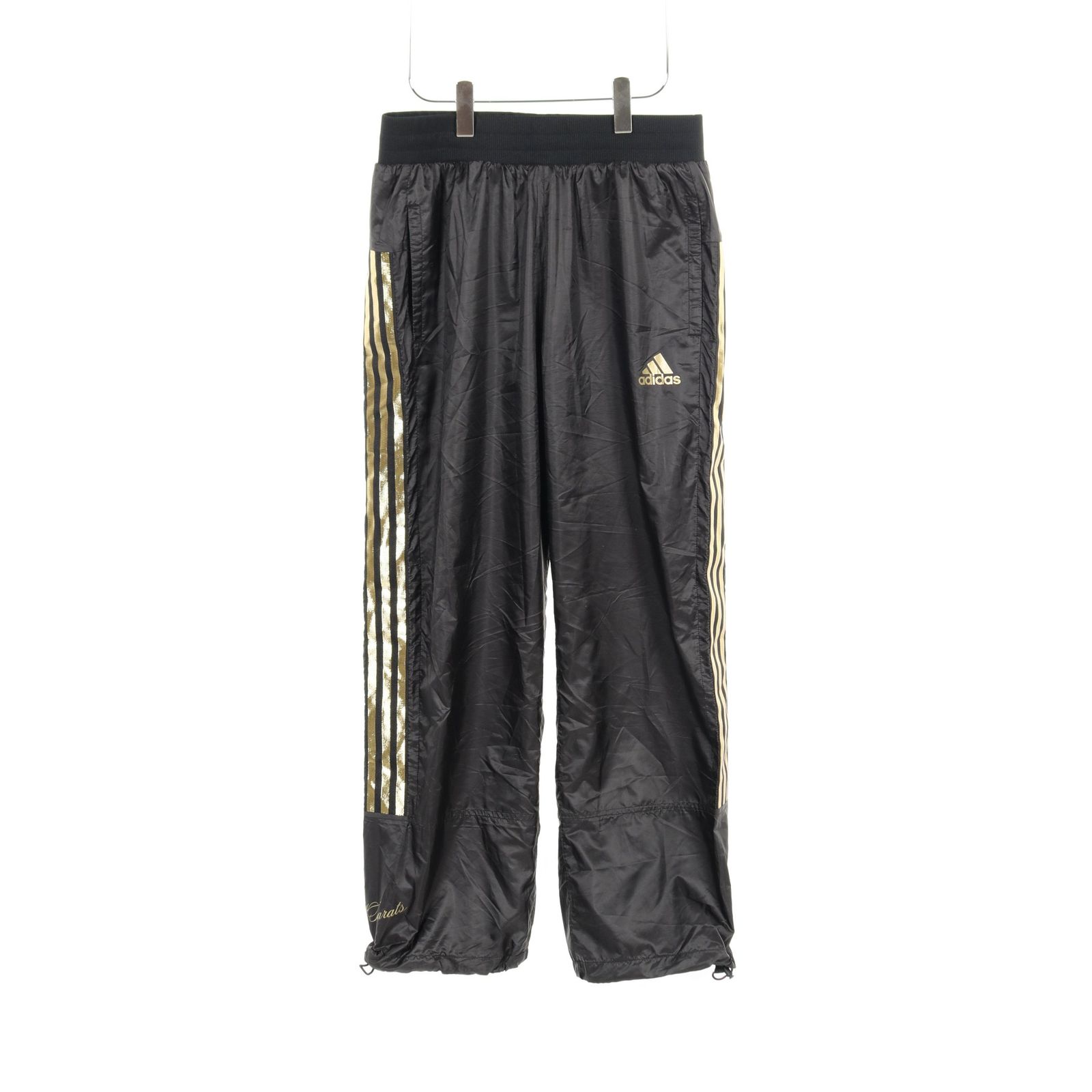 Qcanvaのメンズジャージadidas×24karats★未使用タグ付★セットアップ★ブラック×ゴールド