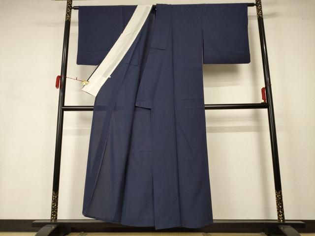 平和屋着物 夏物 色無地 絽 青褐色 西武百貨店扱い 正絹 AABB2552jd