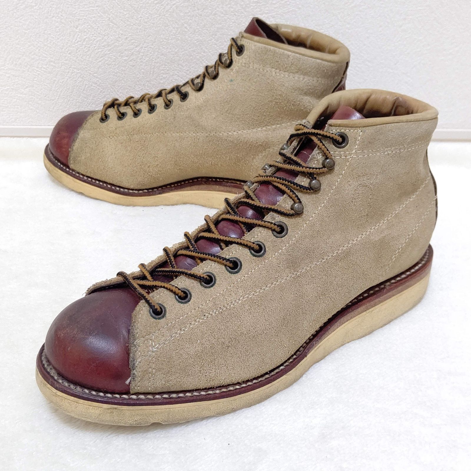 CHIPPEWA】 チペワ 91075 黒タグ スウェード モンキーブーツ 5 LACE TO 